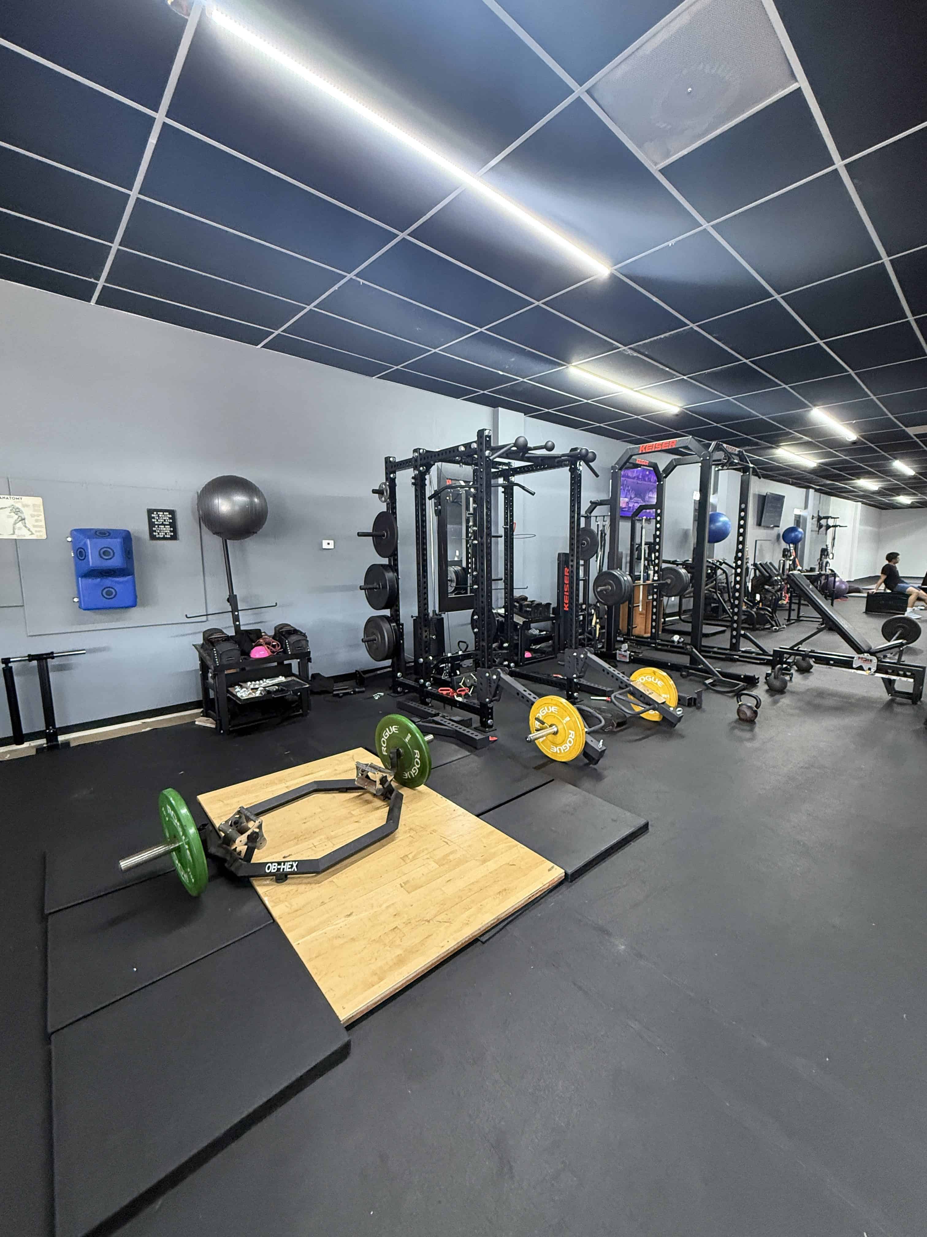 Weight room in BTRU Academy